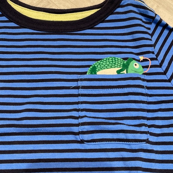 Joules long sleeve blue stripe tee shirt, size 6 kids - Picture 2 of 5